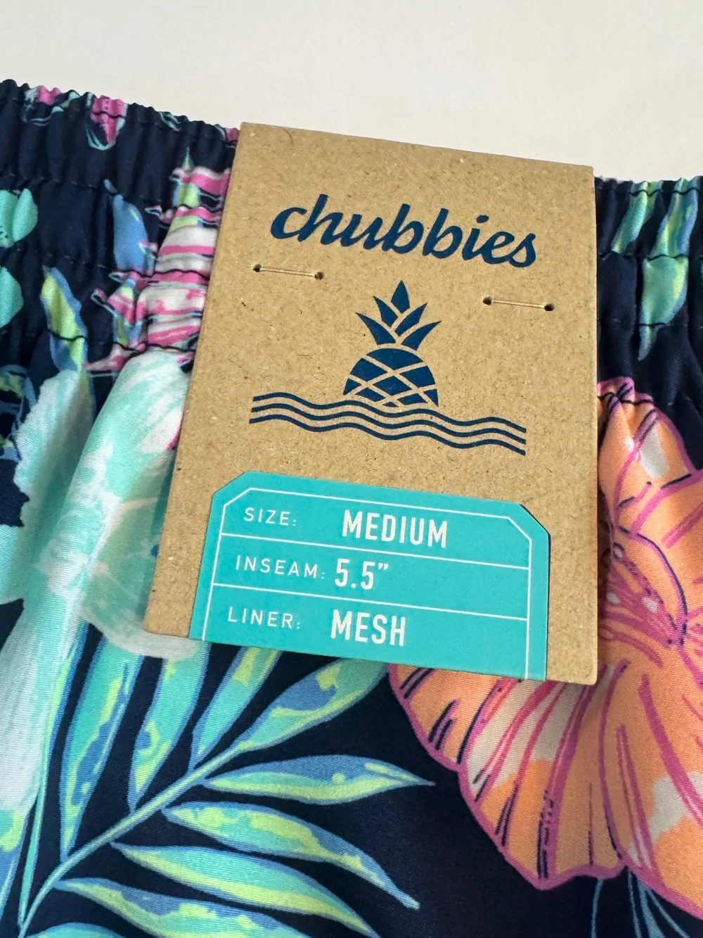 NWT Chubbies Men's The Tropic Like It's Hots Classic Swim Trunks 5.5In Sz M